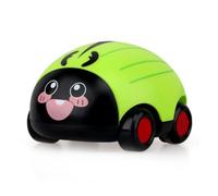 Coche de juguete para niños con apariencia de dibujos animados, vehículo interactivo educativo, diversión, ejercicio de viaje inercial inverso, músculos de las manos, interacción (Estilo escarabajo)