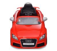 Coche de juguete rojo con mando, modelo audi tt rs rojo
