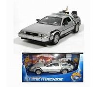 Retorno Al Futuro Parte 1 Modelo Auto Delorean Diecast 20cm WELLY Original