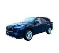 Coche De Modelo Die Cast 1:18 para Toyota Highlander 2022 Simulación De Aleación De Coche Modelo Colección Exhibición Decoración del Hogar Miniaturas De Automoción(Dark Blue)