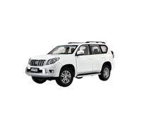 Coche De Modelo Die Cast 1:18 para Toyota Land Cruiser Prado VX LC150 2012 Modelo De Coche Colección Exhibición Decoración Miniaturas De Automoción(White Latte Art)