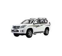 Coche De Modelo Die Cast 1:18 para Toyota Land Cruiser Prado VX LC150 2012 Modelo De Coche Colección Exhibición Decoración Miniaturas De Automoción(White)