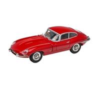 Coche De Modelo Die Cast 1:64 para Jaguar E-Type Coche Clásico Simulación De Aleación Modelo De Decoración para El Hogar Adornos De Metal Miniaturas De Automoción(Red)