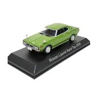 Coche De Modelo Die Cast Adorno De Colección De Modelos De Coche Clásico Nissan Laurel Hard Top 2000, Escala 1:43, Color Verde Miniaturas De Automoción