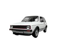 Coche De Modelo Die Cast Adorno Decorativo para Coche Volkswagen Golf GTI De Primera Generación Escala 1:18 Color Blanco Miniaturas De Automoción