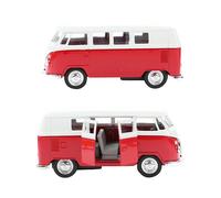 Coche De Modelo VW VOLKSWAGEN T1 BUS 1963 BULLI Auto 1:34-39 Rojo