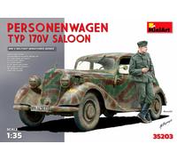 Coche De Pasajeros Tipo 170V Sedán Kit De Plástico 1:35 Modelo MINIART