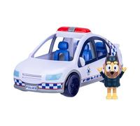 Bluey Coche de policía vehículo del Episodio Especial El Cartel; Incluye un Coche de policía con Luces y Sonidos, una Figura de policía y una Hoja de Pegatinas temáticas; Pilas Incluidas