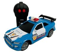 Coche de policía de juguete teledirigido ruedas de goma escala 1:28 Patrulla Coche de Policía RC Policía Coche Coche Radiocontrol de radio de un solo canal Movimiento Coche teledirigido Super Car