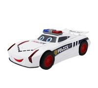 Coche de policía transformable de Juguete con rotación de 360 Grados, Robot de Deriva con Luces LED y Sonido, a Pilas, Control Remoto para niños y niñas