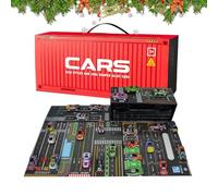 Coche De Retiro De Juguete, 24 Piezas con De Almacenamiento - Set con Retracción Mini Coches De Juguete - para Estudiantes Niños Niños Niños Niñas Salón Aula Dormitorio Jardín