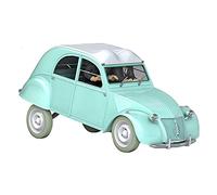 Coche de Tinín escala 1/24 del 2CV accidentado con los Dupond de El asunto Tornasol