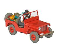 Coche de Tinín escala 1/24 del Jeep rojo de Tintín en el país del oro negro