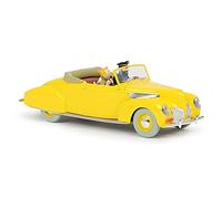 Coche de Tintín escala 1/24 de Lincoln Zephyr amarillo descapotable de Las 7 bolas de cristal…