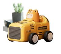 Coche de tirar hacia atrás para niños, juguetes de coche Press and Go,Impresión de dibujos animados Tirar hacia atrás Coche de juguete con inercia animal | Vehículos Juguetes de coche Pequeños jugando