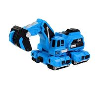 Coche de transformación de dinosaurios, juguete de coche de dinosaurio, divertido juguete de coche transformable con dinosaurio, simulación anticolisión Excavadora Juguete entre