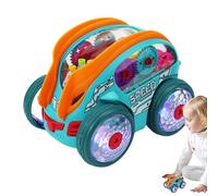 Coche De Truenos Eléctrico Infantil | Coche Acrobático Eléctrico con Rotación 360 Grados | Juego Didáctico con Luz Y Música para Jardín Halloween Aula Fiestas Salón Interior Cumpleaños