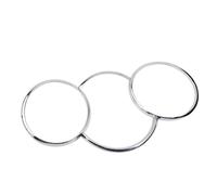 Coche Decoración Ajuste Anillos Embellecedores Para Salpicadero De ABS Coche Para Chevy Para Cruze Sedan 2009-2014 Pegatinas Decorativas Accesorios Interiores(Sliver)