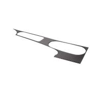 Coche Decoración Ajuste Centro De Estilo Coche Fibra Carbono Suave Cubierta Panel Para Posavasos Pegatina Interior Para Seat Para Leon 2008-2012(Negro)