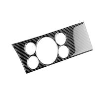 Coche decoración interior Para Opel Para Astra H Para MK5 2004-2010 Embellecedor Para Interruptor Faro Delantero Coche, Adhesivo Fibra Carbono Suave(For LHD Black)