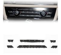 Coche Decorar Kit De Reparación De Tapas De Llave De Botón De Calentador A/C Para Coche, Cubierta De Botón De Interruptor Para BMW F01 F02 F06 F07 F10 F11 F12 F13 5/6/7 Series 2010-2017 ( Color : 11 p