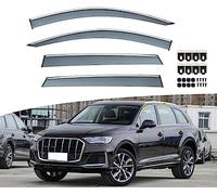 Coche Deflectores Cortavientos para Audi Q7 2016-2022 Ventanas Laterales Deflector Delantera Trasera Protector de Humo Lluvia Visera