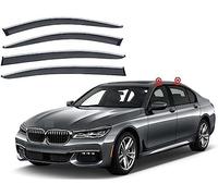 Coche Deflectores Cortavientos para BMW 7 Series F02 G12 2016-2021(Long Axis) Ventanas Laterales Deflector Delantera Trasera Protector de Humo Lluvia Visera