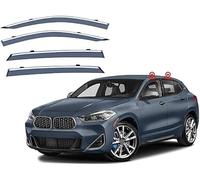 Coche Deflectores Cortavientos para BMW X2 F39 2018+ Ventanas Laterales Deflector Delantera Trasera Protector de Humo Lluvia Visera