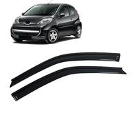 Coche Deflectores Cortavientos para Peugeot 107 3-Door 2005-2014, Deflectores De Viento para Ventana Lateral De Coche Viseras Dark Visera Ventana Lateral