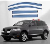 Coche Deflectores Cortavientos para VW Touareg 2004-2010 Ventanas Laterales Deflector Delantera Trasera Protector de Humo Lluvia Visera