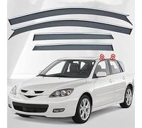 Coche Deflectores de Viento para Mazda 3 BK 2003-2009, Deflectores de Aire de Ventanilla Deflectores de Viento Adhesivos Deflector