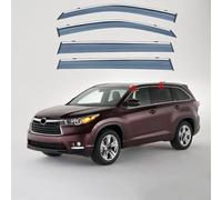 Coche Deflectores de Viento para Toyota Highlander MK3/XU50 2014-2019, Deflectores de Aire de Ventanilla Deflectores de Viento Adhesivos Deflector