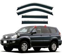 Coche Deflectores de Viento para Toyota Prado FJ120 MK3-J120 2003-2009, Deflectores de Aire de Ventanilla Deflectores de Viento Adhesivos Deflector