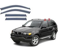 Coche Deflectores para BMW X5 E53 1999-2005 Ventana Derivabrisas Lateral Deflectores Viento Aire Deflector Viseras Lluvia Visera