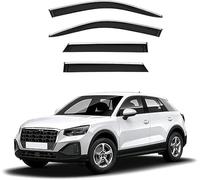 Coche Deflectores Viento para Audi Q2 2018-2024,Acrílico Deflector Lluvia Coche Deflectores Derivabrisas Deflector Aire Humo Duraderos y Robustos Accesorios Coche