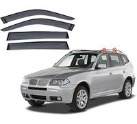 Coche Deflectores Viento para BMW X3 E83 2003-2009,Acrílico Deflector Lluvia Coche Deflectores Derivabrisas Deflector Aire Humo Duraderos y Robustos Accesorios Coche
