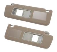 Coche Delantera Parasol para Toyota para Land para Cruiser para J12 2002-2009 para Prado para LC120 Parasol para Lado del Conductor Y Pasajero con Lámpara LED(A Pair of Beige)