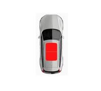 Coche Delantero para VW para Tiguan 5N 2010-2017 Techo Panorámico Coche Protector Térmico Parasol Ventana Anti-UV Adecuado Techo Solar.(Silver Black)