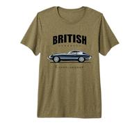 Coche Deportivo clásico británico - E-Type Jaguar Sports Car Camiseta Premium