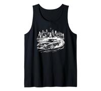 Coche deportivo Drift Street Racing Gráfico Hombres Niños Gráfico Camiseta sin Mangas