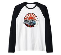 Coche Deportivo JDM Retro diseño Sticker Drift Camiseta Manga Raglan