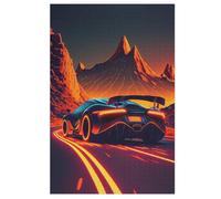 Coche Deportivo Puzzle De 1000 Piezas, Puzles De Madera para Adultos, Imposible Rompecabezas, Juego De Habilidad para Toda La Familia, Puzle Juego Rompecabezas （78×53cm）