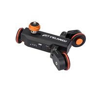 Coche Deslizante de Pista Eléctrica Motorizado, Camión con Plataforma Rodante para Cámara con Control Remoto para Cámara DSLR, Aleación de Aluminio, Ligero, Resistente, Toma