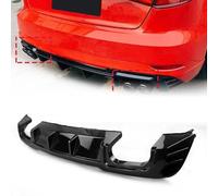 Coche Difusor Parachoques Trasero para Audi A3 Hatchback 2017 2018 2019 2020, Chasis Difusor Divisor Alerón Anti Choque Modificación Accesorios