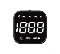 Coche Digital HUD Head Up Display GPS Velocímetro Odómetro con dirección de brújula y alarmas de seguridad, KMH conmutable a MPH para vehículos (blanco)