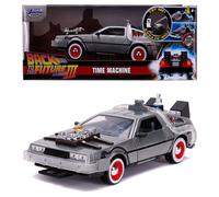 Smoby - Coche de metal Dlorean Regreso Al Futuro Iii Con Luz Escala 1:24 30X15X11 Cm (253255027)