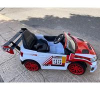 Coche eléctrico 12v para niños, Deportivo, RC, 4 Motores, 1-3 años (Rojo)