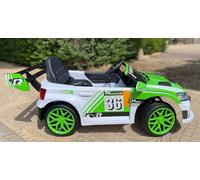Coche eléctrico 12v para niños, Deportivo, RC, 4 Motores, 1-3 años (Verde)