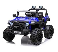 BabyCoches - Coches eléctricos para niños 12V BC-SSR con 2 Motores DE 35W, batería 12V y Mando Control Remoto para Padres, Equipo de música, suspensión (Azul)