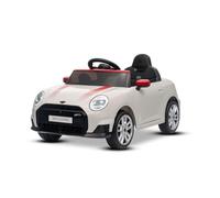 Coche eléctrico BMW Mini Cooper 12V, Blanco, Reproductor MP3 con conexión USB y Bluetooth, Control Remoto 2,4 GHz, Motor 2 x 25 W, batería de Litio, Luces LED, Licencia Original